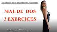 Le Mal de Dos 3 exercices